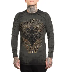 Affliction Men's Reversible Thermal Shirt Truth & Consequence