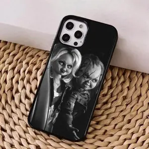 Chucky Doll Horror Movie Themed Phone Case Trendy horror character design protective cover shell, compatible with iPhone 17, 16, 15, 14, 13, 12, 11 Pro Max, Plus and Air models.