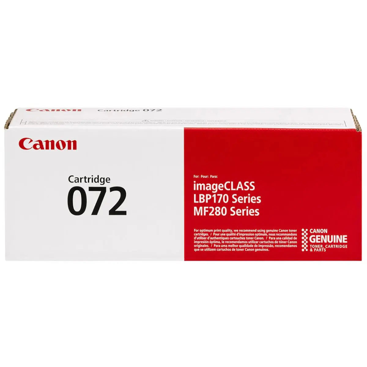 Canon 072 Black Toner Cartridge for Canon Printers, High-Yield Office Ink & Toner Replacement Cartridge, Original Part, Default Type