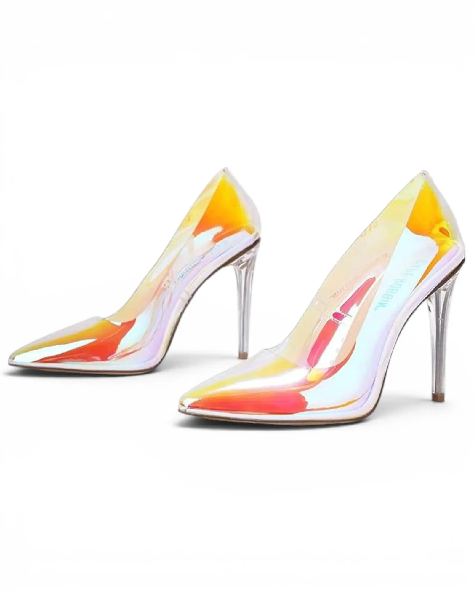 Fashion Mes Women's Lucite Clear Heel Pump — Pointed Toe Transparent 3.75 Inch Stiletto