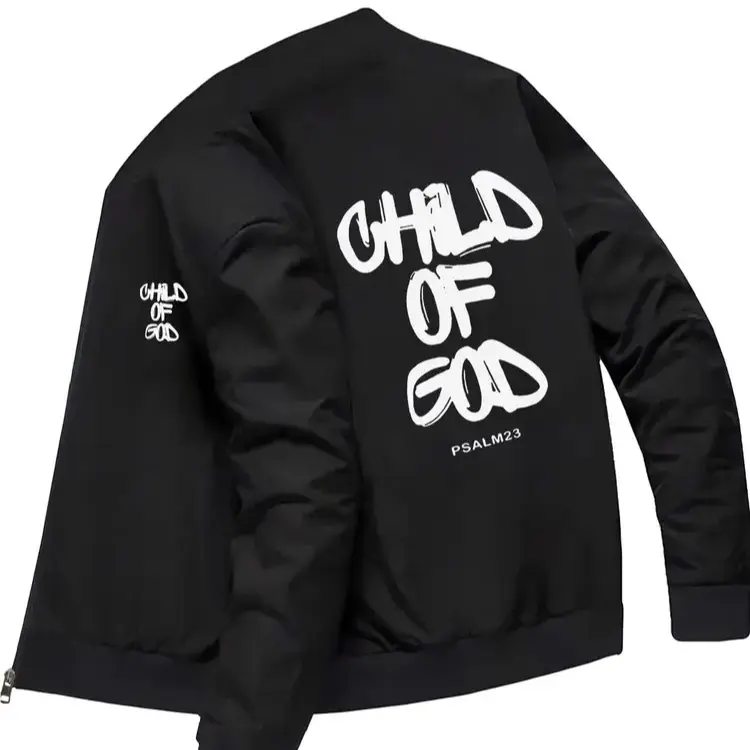 Child Of God Long Sleeve Jacket- Christian Apparel - Unisex Soft Style Jacket| Inspirational Gift, Christian Apparel, Prayer Shirt, Motivational Fashion | Casual, Collard Menswear
