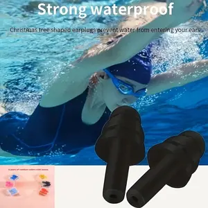 6 Pairs Silicone Earplugs, Reusable Ear Plugs, Swimming Diving Training Gear, Comfortable and Durable, Ideal for Water Sports Enthusiasts