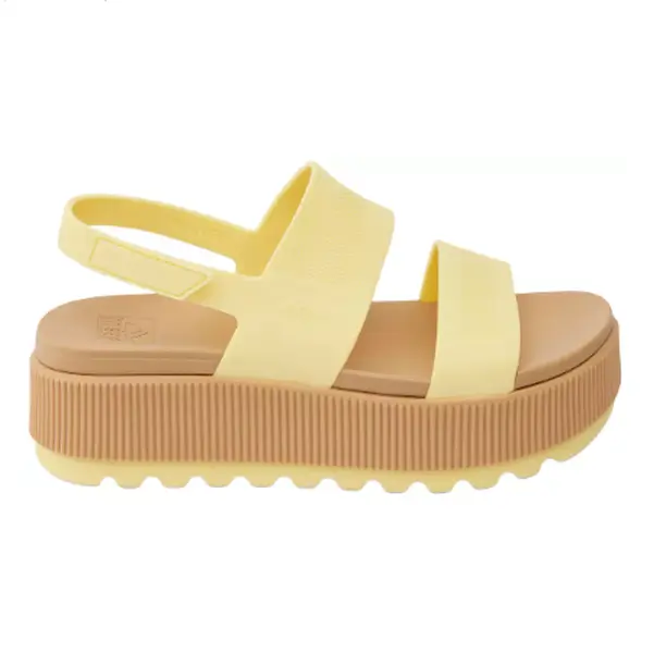 Reef Women's Water Vista Higher Sandals - Yellow Open-Toe Design, Comfortable Fit, Lightweight Construction, Lightweight Construction