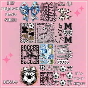 Soccer 2 - 30x48 - PREMADE GANG SHEET