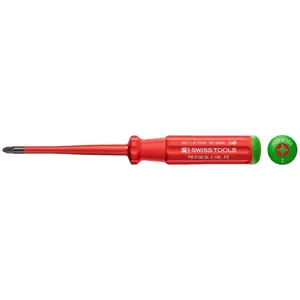 PB Swiss Tools PB 5192.SL 2-100 Classic VDE Insulated Screwdriver PZ2 Slim