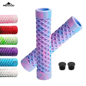 Colorful Powder Non-slip Bmx Handle Grip TPE Bicycle Grips MTB Bike Handlebar Rubber Cycling