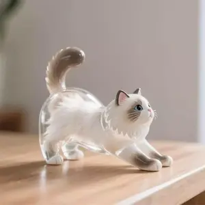 LAST STOCK Pet fur Pet loss Translucent Pet Hair Keychain Pendant - Keychain Attachment, Gift-Ready Commemorative Box, Pet Hair Storage Capsule Bag, Decorative Collectible Capsule for Cats and Dogs