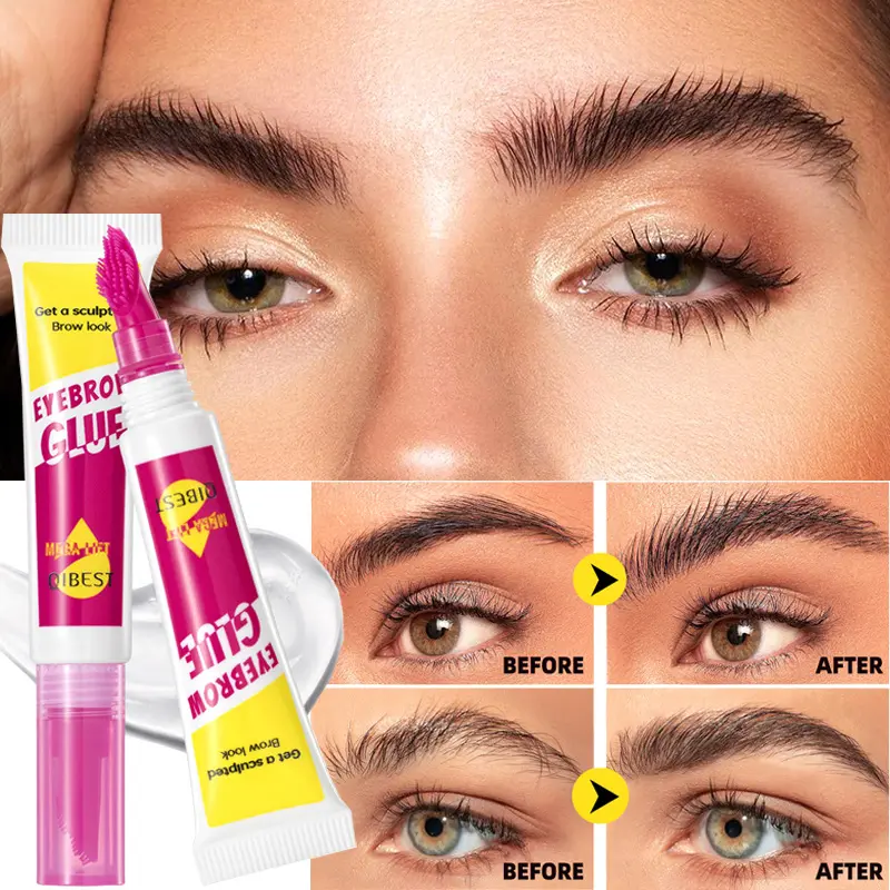 Durable eyebrow gel waterproof, sweat proof, quick drying, no clumping, gentle shaping of natural eyebrow shape, Eyebrow Styling Gel, Eyebrow Products
