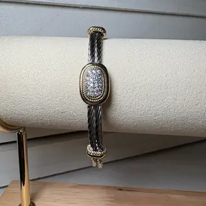 Bling Two Tone Bangle