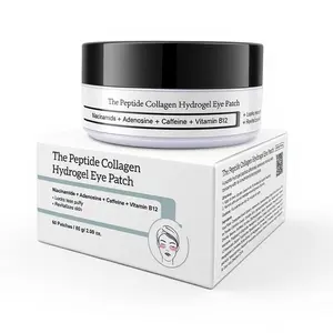 The Peptide Collagen Hydrogel Eye Patch 60 Patches Reduce Puffiness Hydrate Under-Eye Bags in 10 Minutes