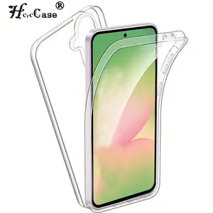 360° Full Coverage Protector Transparent PC Phone Case for Samsung Galaxy A36 A56 5G,Samsung A56 A36 Shockproof Dual Protection, Fingerprint Unlock, Unisex