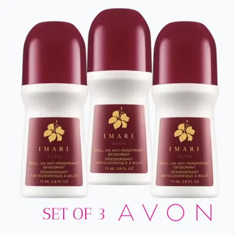 Avon Imari Deodorant roll-on Full Size 2.6 oz / 3 Pcs