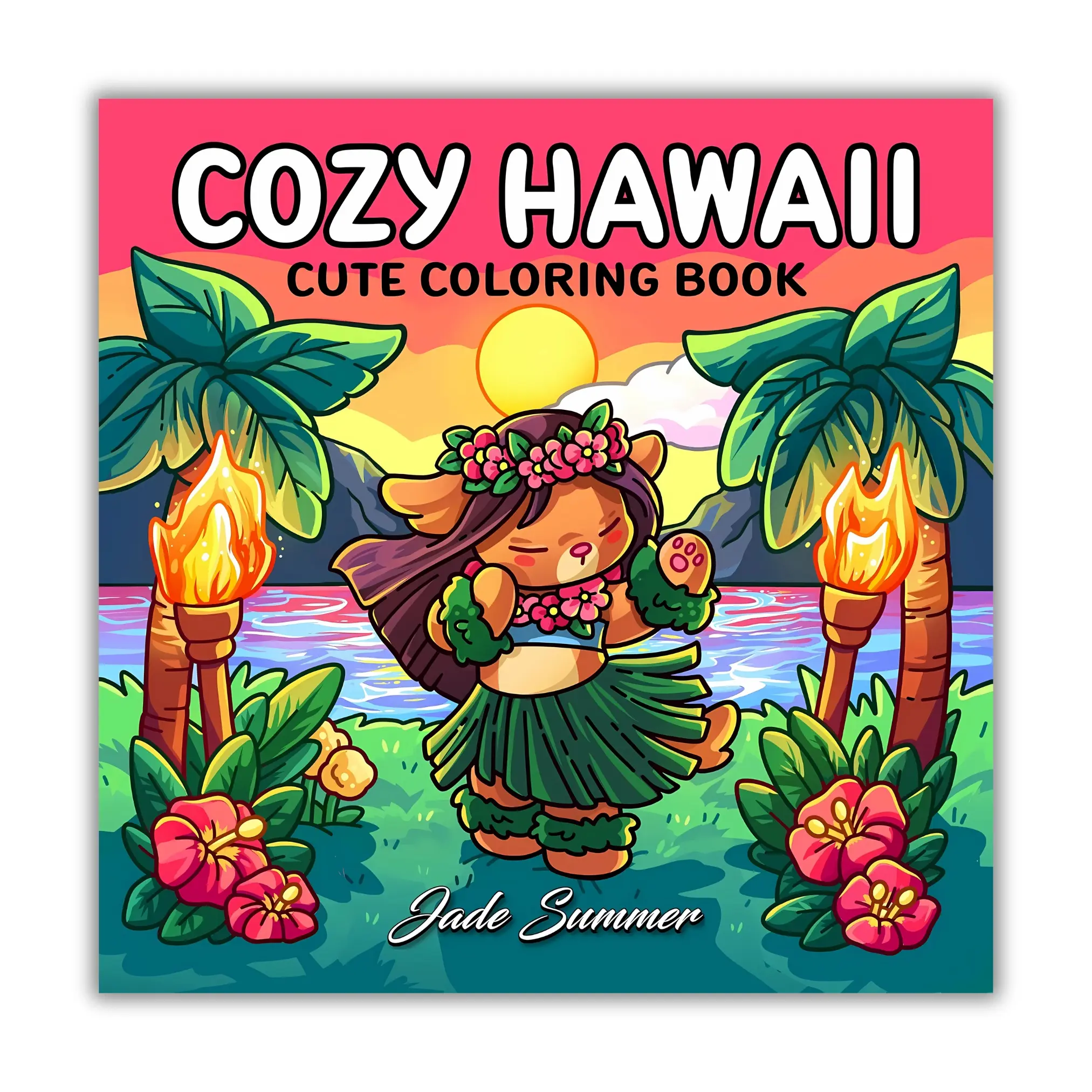 Cozy Hawaii: Cute Coloring Book for Adults and Teens with Charming Characters and Easy-to-Color Tropical Scenes for Relaxation (Comfy and Cozy Coloring Books),coloring, book many favorite fun step-by-step cozy activity daily adventure mystery mosaic relax