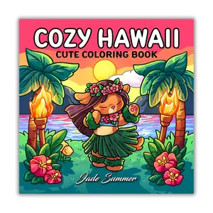 Cozy Hawaii: Cute Coloring Book for Adults and Teens with Charming Characters and Easy-to-Color Tropical Scenes for Relaxation (Comfy and Cozy Coloring Books),coloring, book many favorite fun step-by-step cozy activity daily adventure mystery mosaic relax