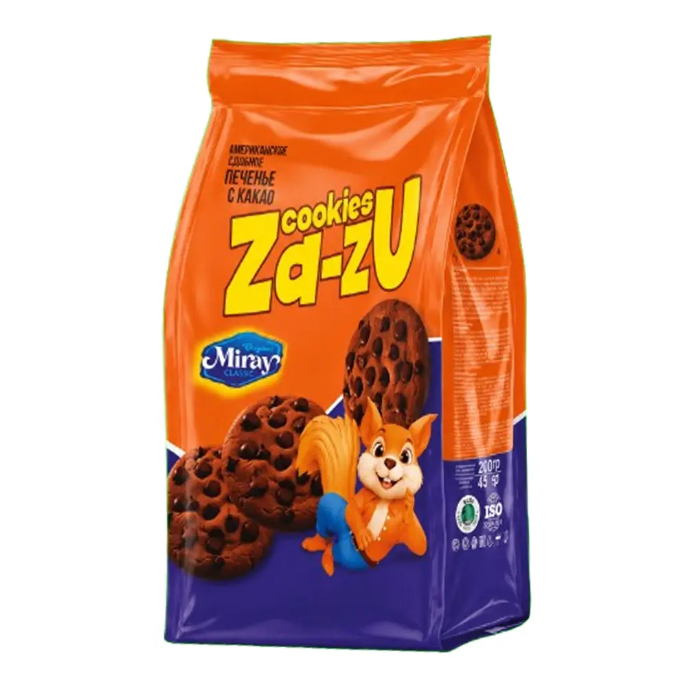 Zazu Cocoa Cookies with Chocolate Chips - Food, Snacks - 7.05oz (200g)