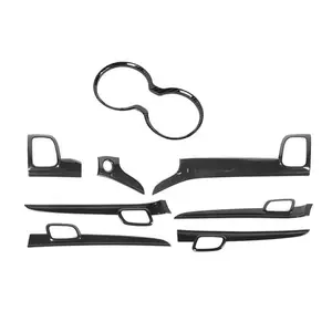 Perfect Fit Dash Center Console Cup Holder Cover Trim Kit for 2014-2020 Jeep Grand Cherokee, DIY Install, UV Resistant Car Interior Sticker Accessory