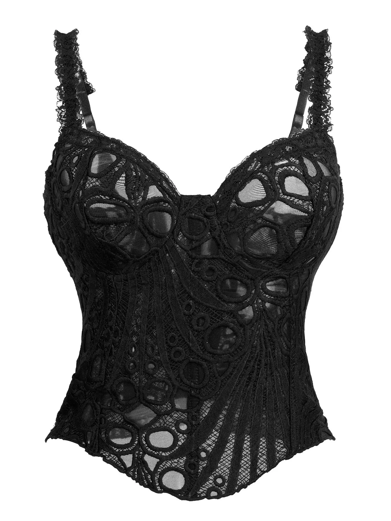 Women's Sexy Chic Back Tie Corset Top Underwear for All-Season Wear