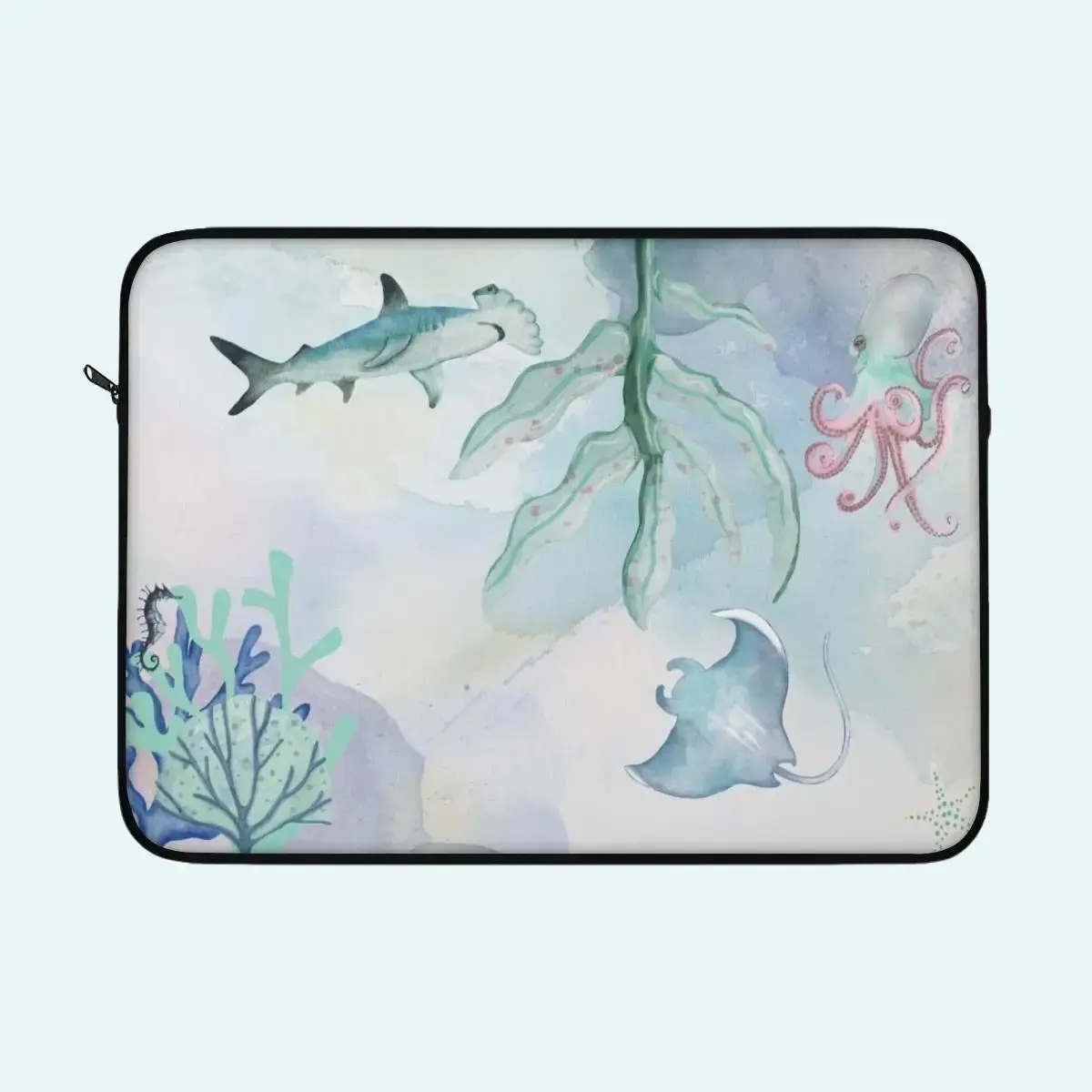Ocean Print Shark Laptop Sleeve for Ipad - Protective Cover - Tablet, Computer desk pad desk keyboard desk pad