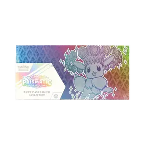 Prismatic Super Premium Collection Box: Includes 15 Prismatic Booster Packs + 1 Eevee SIR Promo Card