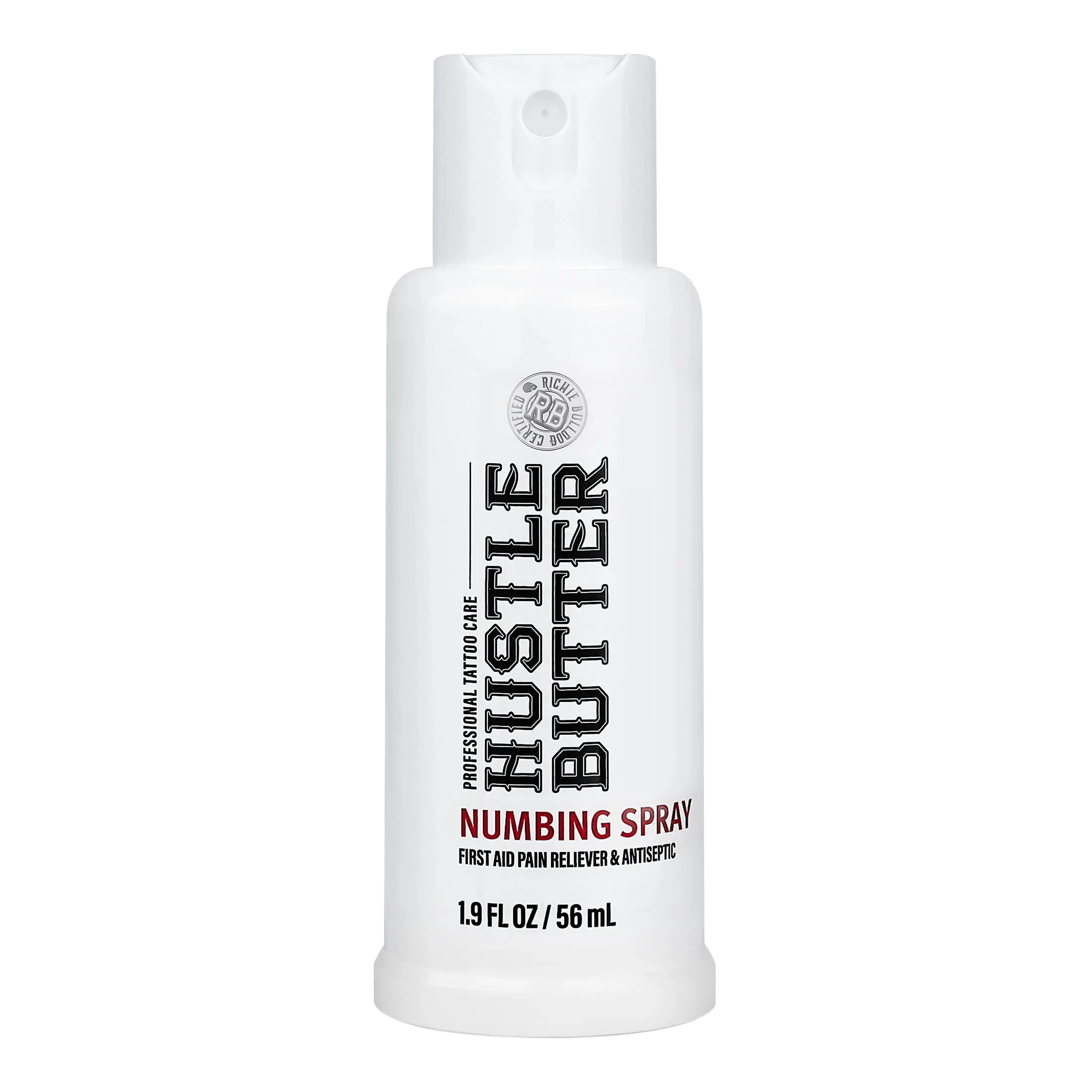 Hustle Butter Tattoo Numbing Spray – Fast-Acting Lidocaine Topical Anesthetic for Pain-Free Tattoo Sessions Tattoo Spray