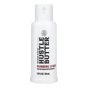 Hustle Butter Tattoo Numbing Spray – Fast-Acting Lidocaine Topical Anesthetic for Pain-Free Tattoo Sessions Tattoo Spray