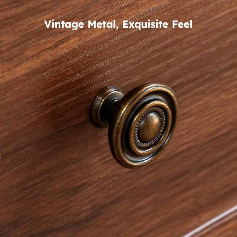 BERRY NEST 6 Drawer Dresser for Bedroom, 47" Wide Mid-Century Chest of Drawers with Solid Wood Legs, Dark Walnut Wood Dresser with 6 Storage Drawers for Bedroom, Living Room, TV Stand