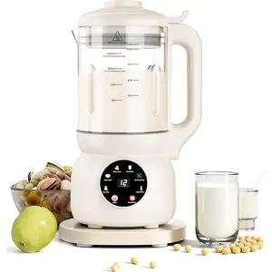 8 in 1 Nut Milk Maker Machine Blender - Glass  32oz Milk Machine for Almond, Oat & Soy Milk, Self-Cleaning Vegan with No-Soak Beans, Delay Start & Keep Warm, Dairy-Free Beverage Maker