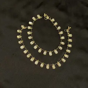 Kundan anklets
