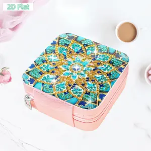 2D FLATMandala 5D DIY Diamond Painting Jewelry Box Special Shape Diamond Painting Set Crystal Diamond Painting Jewelry Storage Box SuiDIY Diamond Painting Kit for Adults & Beginners, No Skills Needed. Sparkling Art to Brighten Rooms & Perfect Festive Gift
