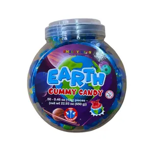 Smiley Kids Earth Gummy Candy 50 - 0.46 oz (13g) pieces (net. wt. 22.93 oz (650))