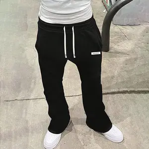 Men's spring and autumn straight leg casual pants, autumn and winter styles, loose, sporty, versatile knitted pants, men's styles