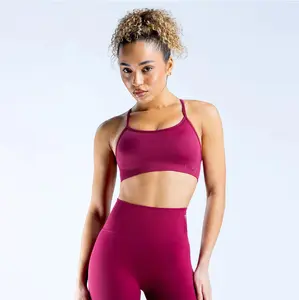 Supportive & Non-See-Through Thin Strap Active Bra,Viral Flattering Seamless Sports Bra for Women