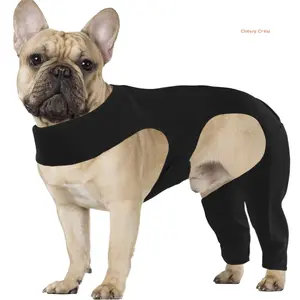 Chewy Crew Dog hind leg double protective brace/sleeve for post-surgical recovery, preventing licking and biting
