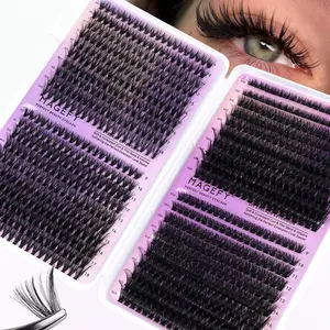 MAGEFY 800 Clusters 30D 40D 50D 60D Lash Clusters,9-18mm Individual DIY Lash Extension for Natural Look, Soft & Lightweight, Cosmetic Makeup Eyelash Salon