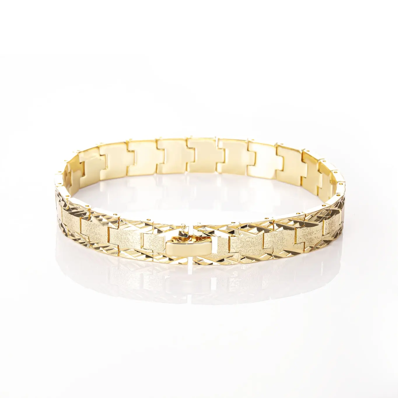 Evo7 Gold Link Bracelet 7in And 8in
