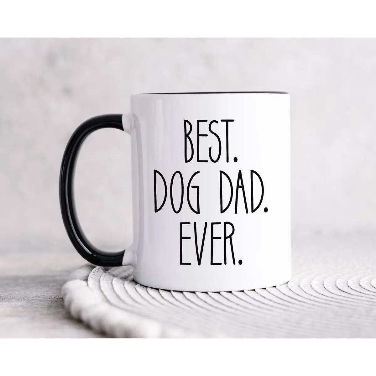 Best Dog Dad Coffee Mug – Hilarious Gift for Dog Lovers, Perfect for Father's Day, Reusable Ceramic Mug Available in 11 and 15oz Sizes