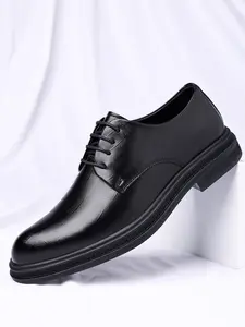 Men's Fashion Gentlemen Casual Business Rubber Shoes, New British Style Classic Versatile Men's Formal Oxfords Shoes, Suitable for Daily Commute and Office Wear, Office Footwear