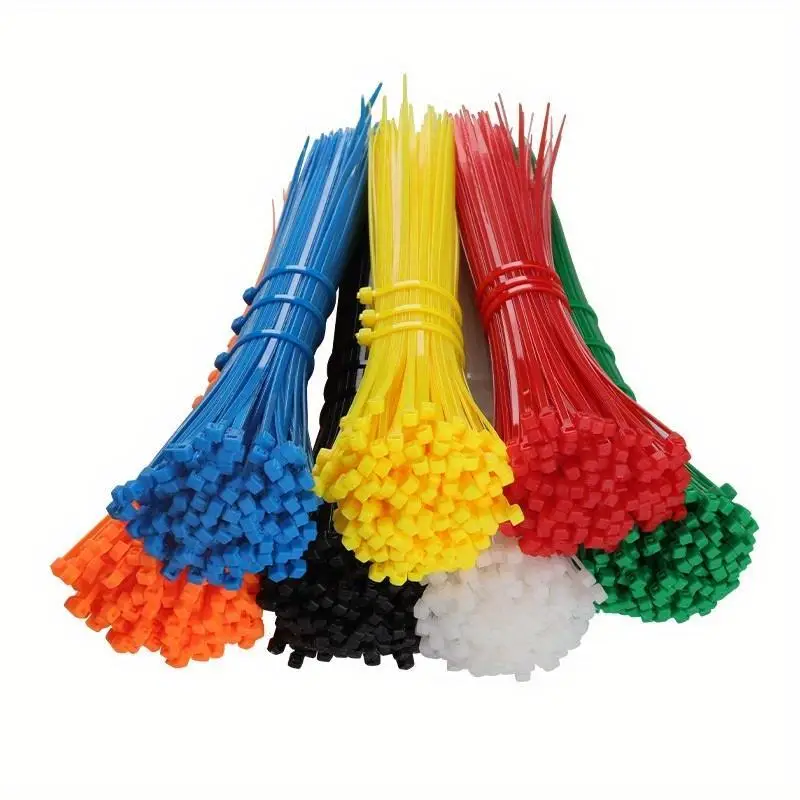 Cable Zip Ties, 8.0 Inch Plastic Wire Ties, Self-locking Nylon Tie Wraps, Reusable Flexible Plant Ties for Indoor Outdoor, Gardening Tool Accessories