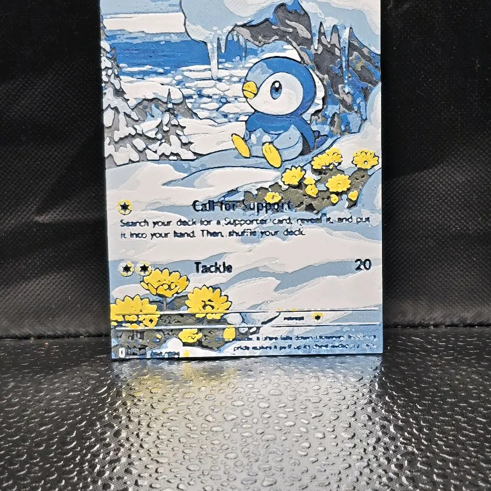 Custom Made 3d Printed Hueforge Poke-Cards - TikTok Shop
