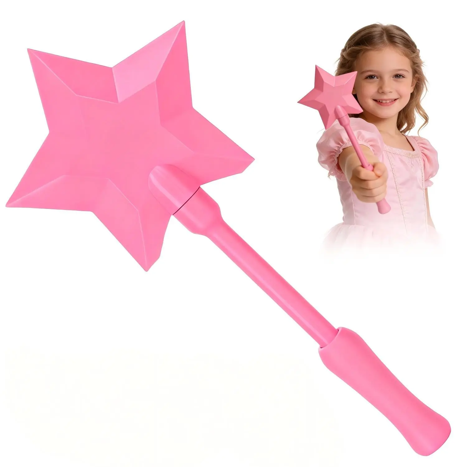 3D Printed Credit Card Wand Tap to Pay, Magic Wand Shape Contactless Payment Card Holder, Starlight Effect Magic Wand Tap-to-Pay Card Holder Pink
