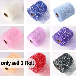1 Roll 15cm Wide Snow Dot Mesh, DIY Rose Flower Packaging, Thickened Bouquet Liner Paper, Gift Wrapping for Weddings, Holidays, Office