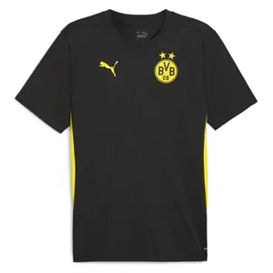 PUMA Mens Bvb Crew Neck Short Sleeve Jersey Casual Lightweight - Black