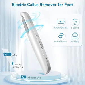 Electric Callus Remover for Feet, Professional Pedicure Kit Foot Scrubber for Dry, Dead, Cracked, Hard Skin, at Home Feet Spa Care Kit for Men & Women