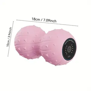 1 One Rechargeable Peanut Shape Massage Ball, with 5 Adjustable Vibration Levels, Portable Design, Equipped with 1800MAh Lithium Battery, USB Charging, Suitable for Neck, Shoulder, Arm, Leg, Back, Waist, ideal for Full Body Relaxation, Halloween and Chris