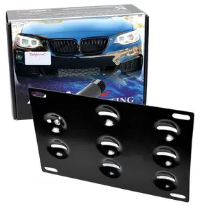iJDMTOY No Drill Front Bumper Tow Hook License Plate Mounting Bracket Adapter Kit For BMW F22 F30 F31 F32 F33 F34 G11 2 3 4 7 Series