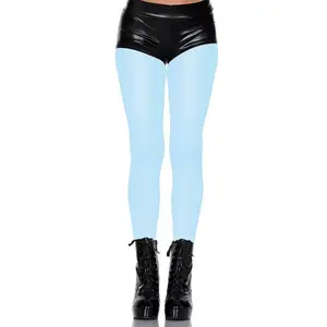 Sky Hosiery 747-SKY BLUE Opaque Nylon Tights, Sky Blue - One Size