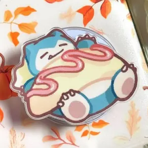 Sleepy Omelette MagSafe Phone Grip – Magnetic Pop Socket & Kickstand – Cute Foodie Gift