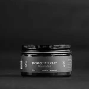 Jacob's Matte Hair Clay - Hair Styling Clay with Lightweight Textured Finish for Versatile Use in Various Hair Styles