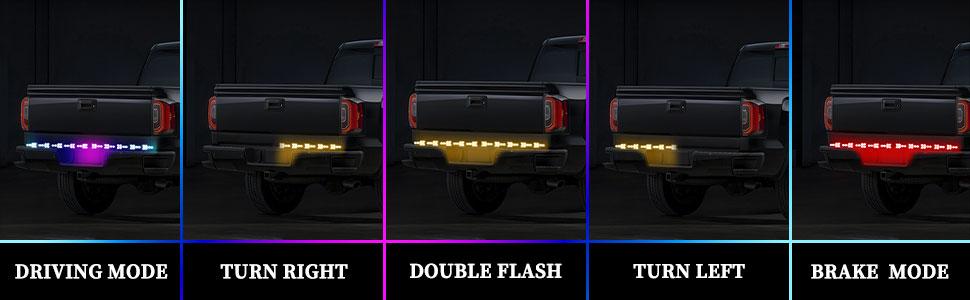 DIBMS Upgraded RGB Fall Warning Signal Driving Light Strip 60-Inch LED Strip for Customizable Ambient Lighting, Decorative Use, and Fall Warning Symbols