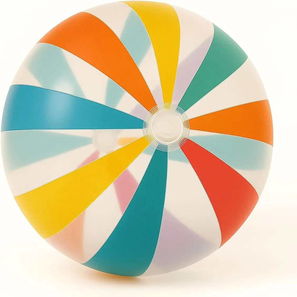 40" Striped Giant Transparent Inflatable Beach Ball - Portable Swimming Pool Party Toy, Summer Outdoor Water Accessory & Decoration for Sports & Outdoor Activities, Swimming Pool Portable, Inflatable Ball, Leak